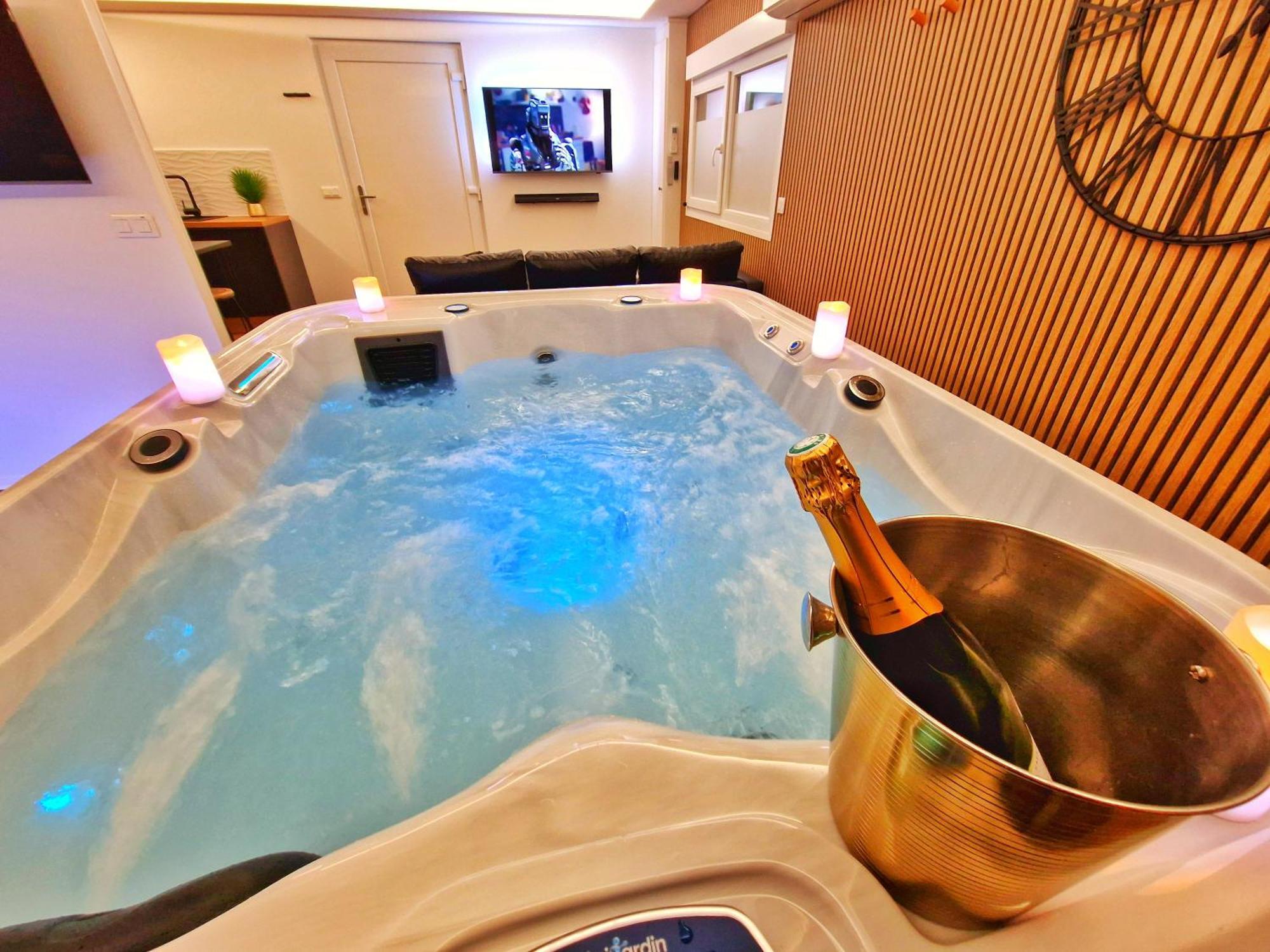 Relax Spa-4 Pers-Jacuzzi-Parking-Jardin-Clim-Colmar Muntzenheim Екстер'єр фото